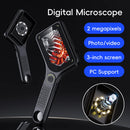 500X Magnification Digital Microscope 3Inch IPS Screen HD Electronic Coin Magnifier Microscope Camera for School Outdoor Teach