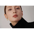 Yhpup Stainless Steel Heart Huggie Earrings Stylish Metal Love Hoop Earrings for Women Girlfriend Gift бижутерия для женщин New