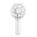 USB Handheld Mini Fan USB Rechargeable Cooling Fans Cute Portable Night Light Summer Small Pocket Fan Cartoon Mute Fans