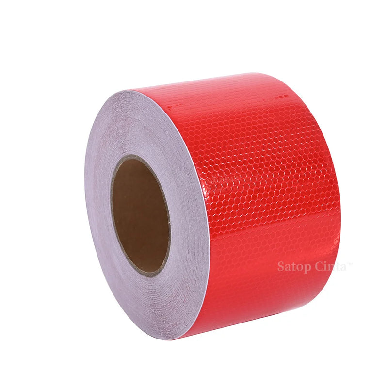 10cm*5M PVC Lattice Reflective Car Sticker White Red Orange Yellow Strong Adhesive Retro Reflectors Tape High Conspicuity Strips