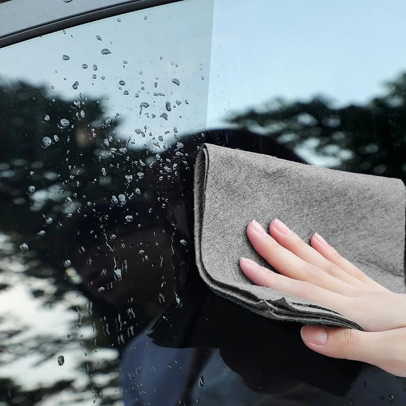 3/5pcs Magic Glass Wiping Rags, Thickened Multifunctional Windows Mirror Cleaning Cloths, Durable Microfiber Dishwashing Rag