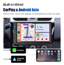 ESSGOO 7 Inch Carplay/Android Auto Double 2 DIN Car Stereo Stereo Head Unit Radio AUX FM USB Multimedia MP5 Player