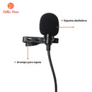 MICROPHONE LAPELA CONDENSER WITH ISOLANT FOAM THE NOISE CLEAR AND PROFESSIONAL CAPTATION