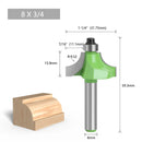 LAVIE 1pc 8mm Shank Beading Bit Tungsten Carbide Double Edging Router Bits Milling Cutter For Wood Woodworking Tools C0805216GN