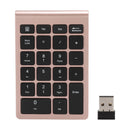 22Keys Numeric Keyboard 2.4G Wireless Mini Portable Ergonomic Design Digital Keyboard Numpad with USB Receiver for Office Laptop