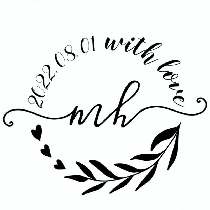 96 Pcs Personalized Round Circle Label Stickers Custom Name Date Thank You Stickers for Bridal Shower Party Favors