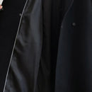 Fall/Winter 2023 Black Woolen Coat Women's Fashion Coat Loose Belt Temperament Is Thin Casual Wool Coat Trench Office Lady Long