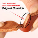 MEDYLA Natural Leather Belt Men's Hard Metal Matte Buckle Men's Original Leather Belt 105-150cm Jeans Belt Screw Accessories