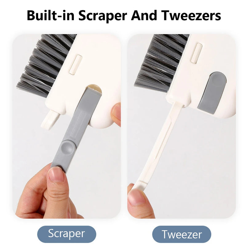 3 IN 1 Window Groove Cleaning Brush Multifunctional Windows Slot Cleaner Household Gap Cleaner Sliding Door Track cleaning Tool