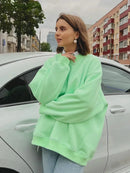 Wolfeel Oversized Hoodies & Sweatshirts for Women Autumn Winter Thick Warm Fleece Sweatshirt Girls Streetwear Loose Pullovers