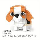 Cute Animal Assembly Building Blocks Set Small Particle Bricks Collection Fun Decoration Educational Holiday Gifts For Childrens