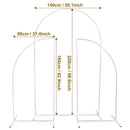 Wedding Arch Backdrop Stand Set of 3 Gold Metal Arch Backdrop Stand for Wedding Ceremony Baby Shower Birthday