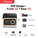 DDPAI Z90 Master 4K+4K Dual Car Dashcam Front and Rear Dual HDR Dash Cam GPS ADAS Parking Night Vision Camera DVR Video Recorder