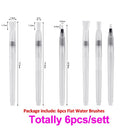3/6Peices Refillable Paint Brush Water Color Brush Soft Watercolor Brush Ink Pen for Painting Calligraph Drawing Art Supplies