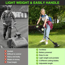Wheels - equipped Rechargeable Cordless Lawn Mower for Yard Work