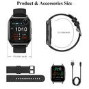 Touch Screen Sports Smart Watch With Make/Answer Call,Message Alerts,Fitness Tracking,Voice Assistant Smart Watch For Women/Men