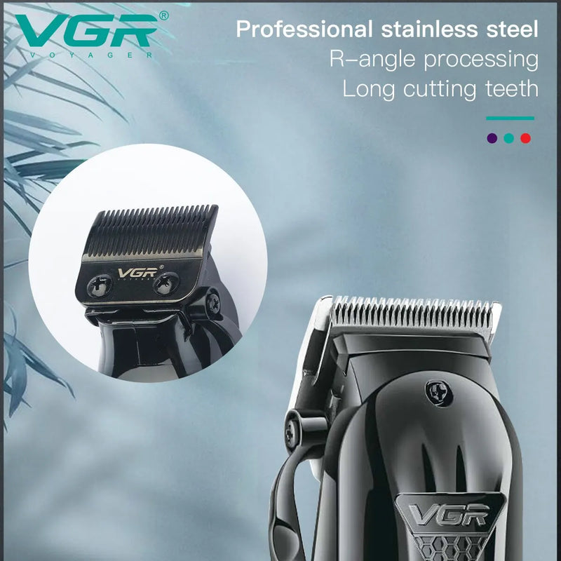 VGR Hair Cutting Machine Professional Hair Clipper Hair Trimmer Electric Shaver Adjustable Cordless Trimmer for Men USB V-282