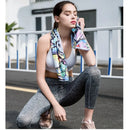 Printed Cooling Sports Towel Ice Silk Moisture Absorbent Breathable Quick Dry Summer Wicking Sweat Cooling Cold Towel