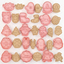 Mehrere Sets DIY Tortendekorationswerkzeuge Weihnachtsplätzchenausstecher Cartoon-Keksausstecher DIY Fondantform Backwerkzeuge für die Küche