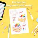 Ohuhu Nahuku Direct-ink Acrylic Markers Acrylic Paint Markers Direct Liquid Flexible Brush Tip High Opacity Paint Pens Lightfast