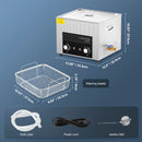 SucceBuy 2/3/6/10/15/30L Ultrasonic Cleaner with Heater Timer for Lab Tools Metal Parts Carburetor Brass Auto Parts Engine Parts