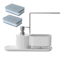The Kitchen Sentinel | Compact Sponge Holder with Soap Dispenser