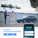 Hikvision Compatible Black Color Dome POE IP Camera 8MP Security CCTV Camera 1080P IR 30m H.265 P2P Plug&play Security IPC