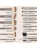 The Precision Trio | Professional Mink Hair Makeup Brush Set