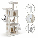 Cat Tree 170cm Tower Condo Furniture Scratch Post for Kittens Pet House Play for Indoor Cats, Plush Multi-Level Cat Condo