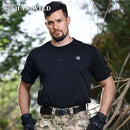 HAN WILD Multicam T-Shirt Oberteile Taktische Hemden Sommer Unifarbenes Shirt Herren Combat Kurzarm Schnelltrocknende Camping Wanderkleidung