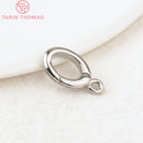 (3310) 15.6x9.6MM Hole 2MM 24K Gold Color Brass Lobster Clasps for Charms Pendants High Quality DIY Jewelry Making Findings