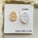 Shapes Small Easter Theme Polymer Clay  Cutter for Making Earrings, Easter Egg Rabbit Shape crucifix Soft pottery jewelry making