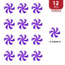 12/24pcs New Year Acrylic Candy DIY Xmas Tree Hanging Christmas Artificial Candies Peppermint Ornaments Red White Sweets Navidad