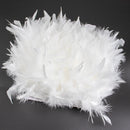 1 Meter Natural Turkey Feathers Trims 10-15cm for Sewing Ribbon Clothing Fringe Plumes Decoration DIY Crafts Wedding Party Dress