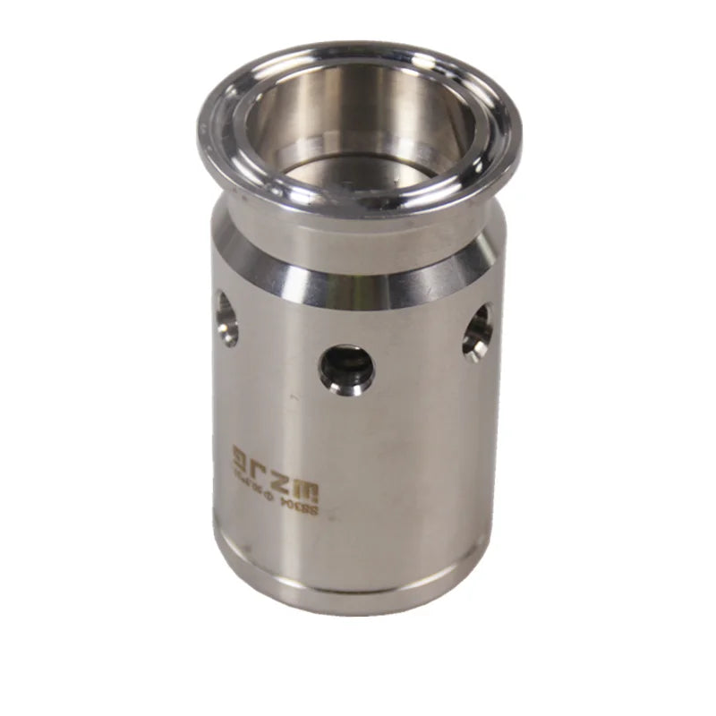 WZJG 1.5" Tri Clamp Ferrule OD 50.5mm 304 Stainless Steel 0-1/2/3 Bar Adjustable Pressure Relief Breaker Vacuum Valve