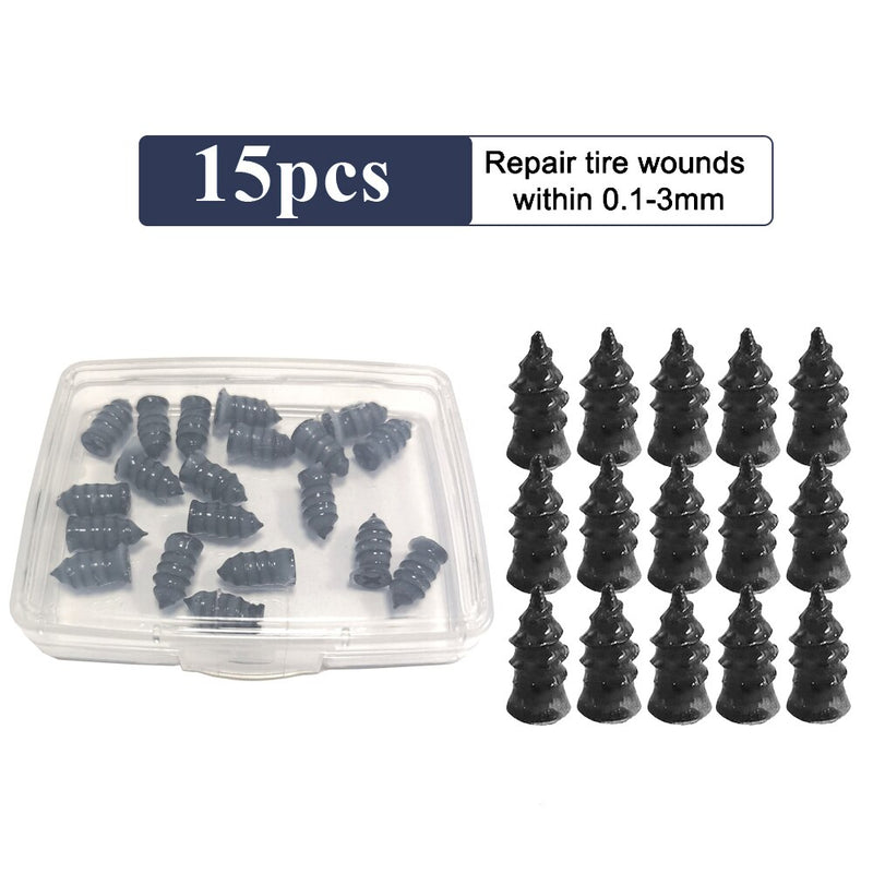 5/10pcs Vacuum Tyre Repair Nail Tire Puncture Screws Motorcycle Fitting Set Tubeless Wheel Repairs Punctures Kit Patches for Car