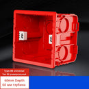 Depoguye Model 86 square recessed inner mounted plasterboard junction box Wall switch socket bottom box is suitable for EU UK