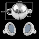 2 Sets Locking Strong Magnetic Clasps Magnet End Clasp Connectors For Jewelry Making DIY Bracelet Necklace Extender Accessories