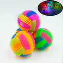 Light Up Dog Ball Glow in The Dark Dog Squeaky Toys Bounce Activated Toy PET Ball for Dogs Cat Puppy to Chew Molar Easy to Clean