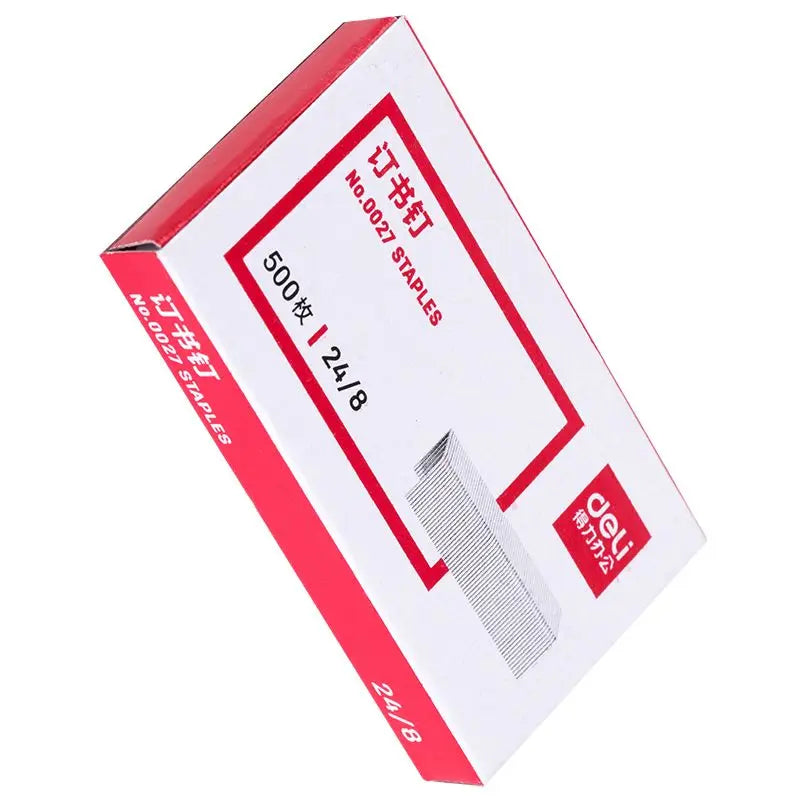 500pcs/Box Deli 24/8 Heavy Duty Staples Binding 50 Sheets Stapler School Office Supply Student Stationery Business Tool