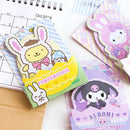 Sanrio Cute Cartoon My Melody Pochacco Easter Bunny Ears Large Cinnamoroll Note Card Message Note Strip Student Stationery Gift