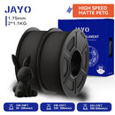 JAYO 2 Rolls 3D High Speed Matte PETG/PETG Filament 1.75mm 600mm/s Print Range High Flow Speedy PETG 3D Printer Filament for 3D