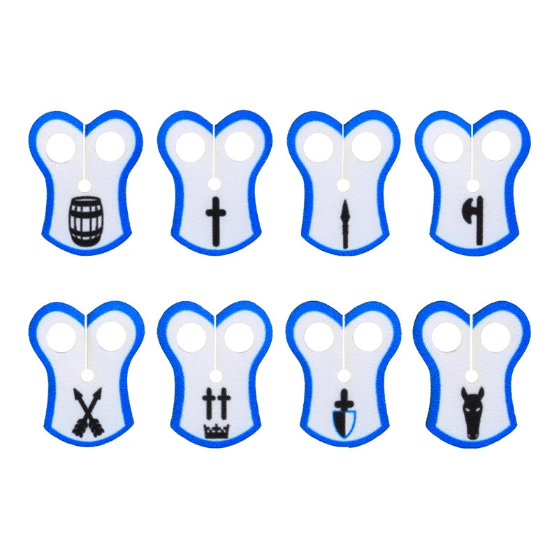 MOC Medieval Accessories Series Building Blocks Military Army Soldier Armour Shield Helmet Sword Crown Weapon Knight Bricks Toys