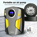 Digital tyre inflator DC 12V portable air compressor with 3 nozzle adapters For car tyres and other inflatable equipment