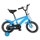 14 Inch Kids Bike Adjustable Seat Dual Brakes Children's Bicycle Load 50kg w/Training Wheels for Ages 2-4, Yellow/Blue/Red/White
