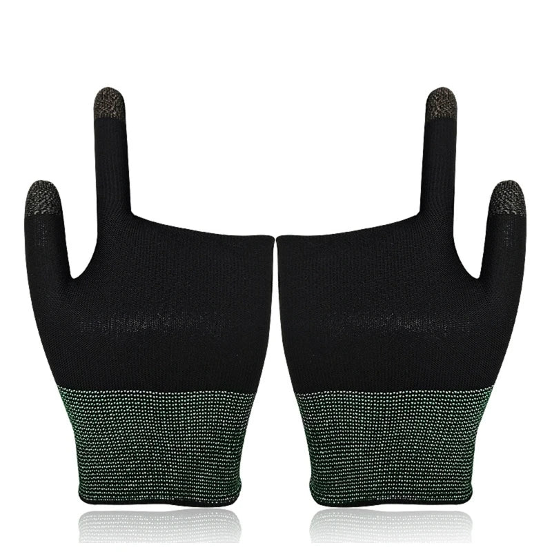 2pcs Mobile Game Gaming Gloves For Gamer Sweatproof Anti-slip Touch Screen Finger Sleeve Breathable Mobile Gaming Gloves