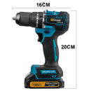 Gisam 65N.m 13MM 35+3 Torque Brushless Electric Impact Drill Cordless Electric Screwdriver Power Tool For Makita 18V Battery Pin