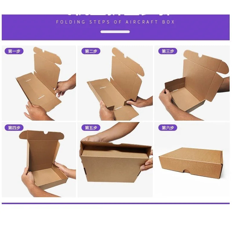 20pcs, Pink Corrugated Cardboard Shipping Boxes - Kraft Paper Mailer Boxes with Personalized Size Available