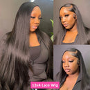 Echthaarperücken 13x6 Lace Frontal Perücke 180% 13x4 Transparente Lace Front Perücken 4x4 Echthaar Lace Closure Perücken für Frauen
