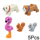 City Animal Building Blocks Duck Swan Pig Cat Figures Bird Dog Zoo Farm Accessories Small Particles Bricks Set Kid Toys Gifts